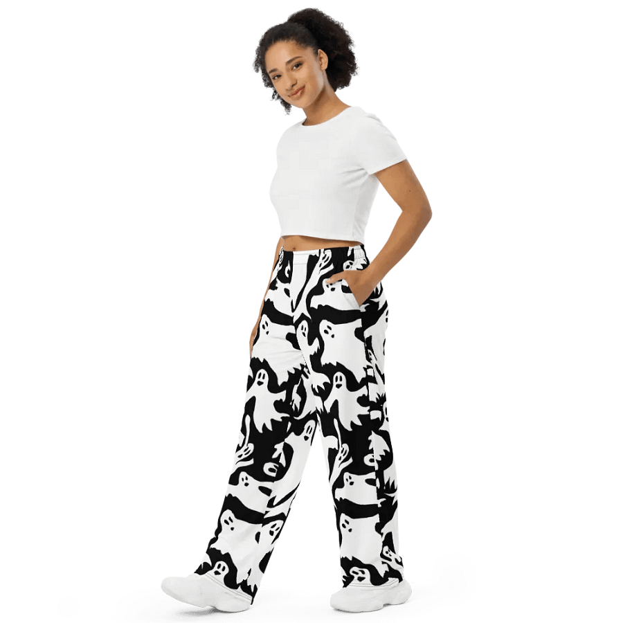 Ghosts Pattern Wideleg Pants product image (4)