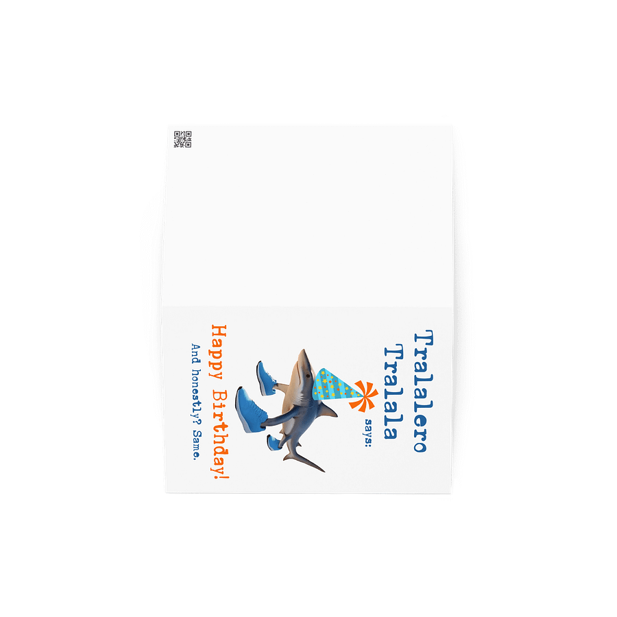 Tralalero Tralala Funny Birthday Greeting Card product image (2)