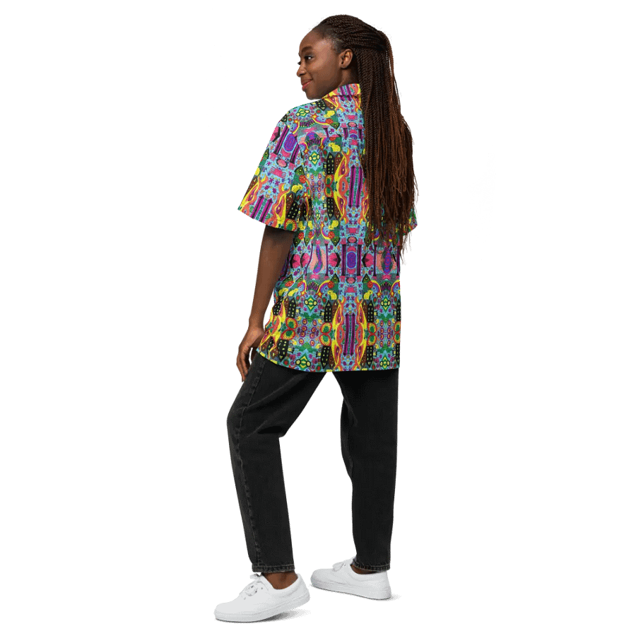 Abstract Doodle Art Joy Unisex Hawaiian Shirt product image (12)