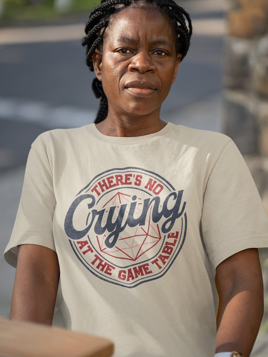 There's No Crying At The Board Game Table - Board Game T-shirt, Cream product image (4)