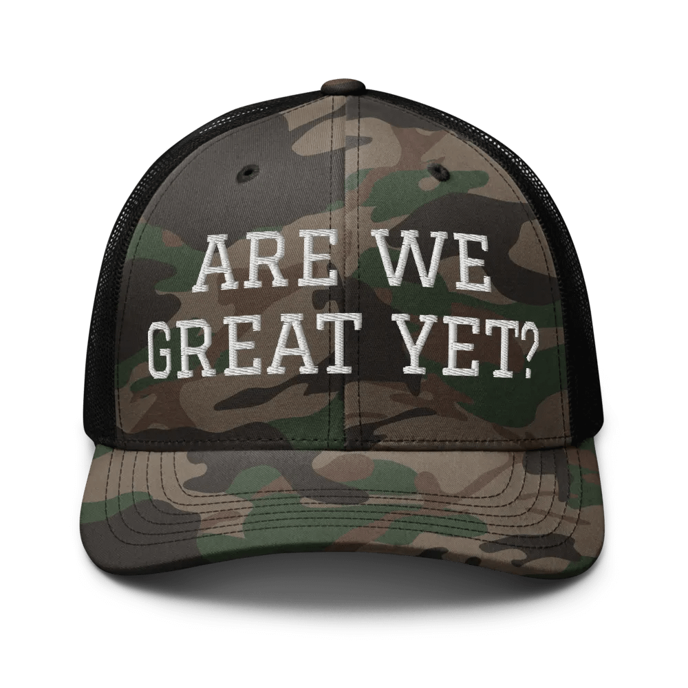 Are We Great Yet? Embroidered Hat product image (1)