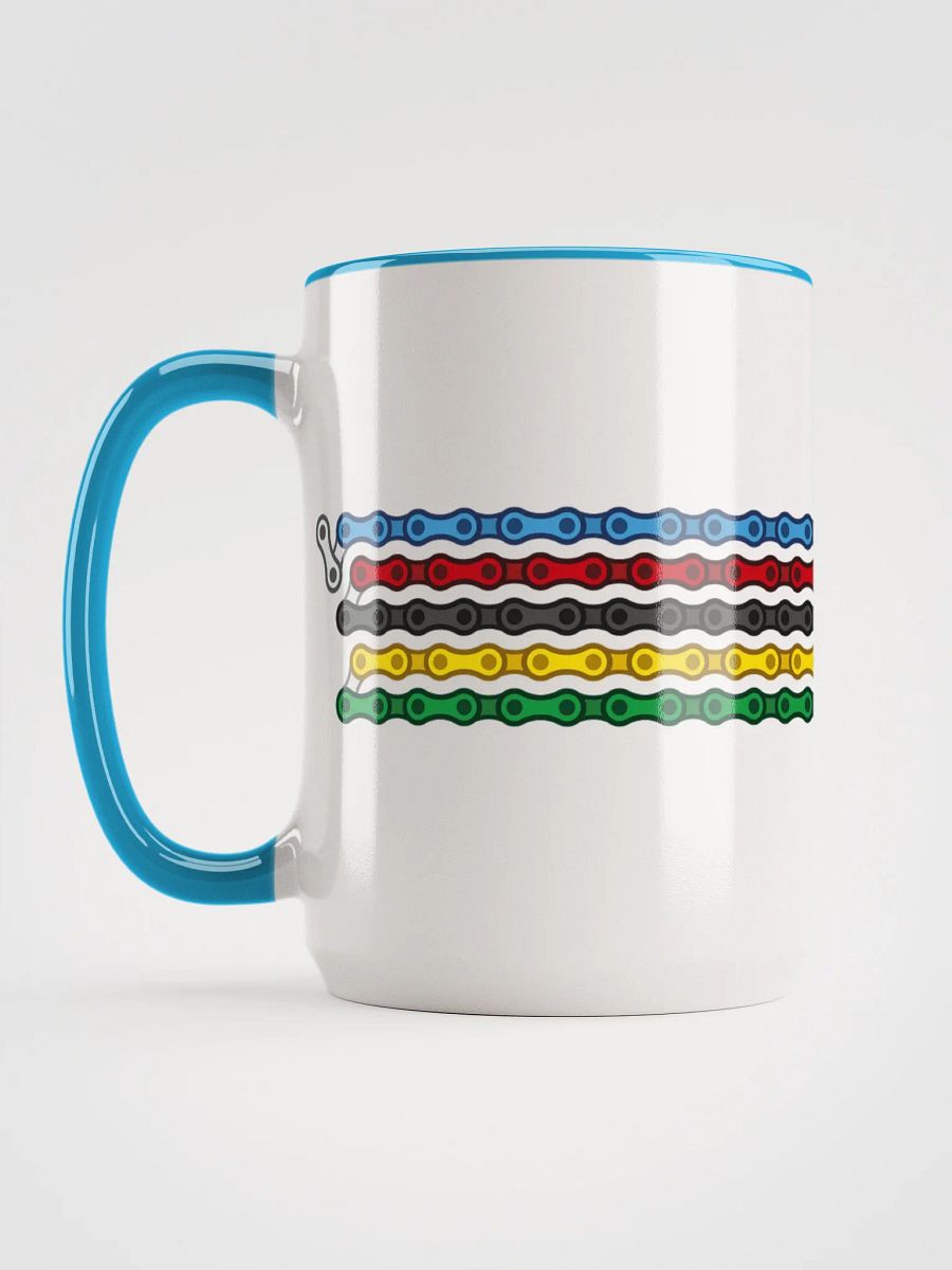 Rainbow Bands Bike Chain Coffee Mug product image (3)