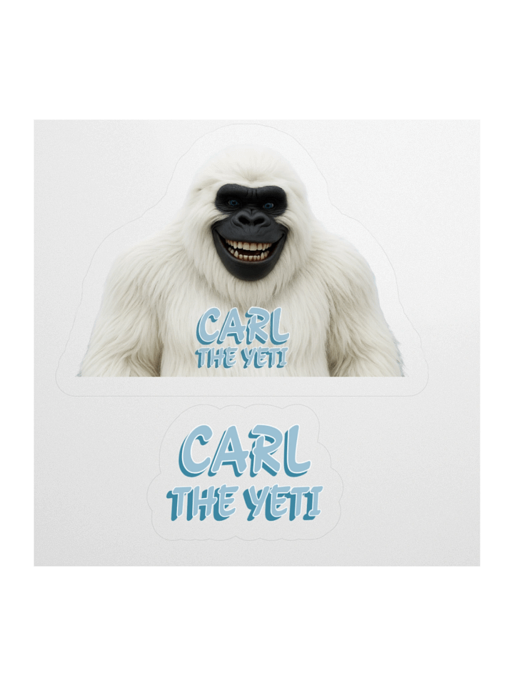 Carl the Yeti Kiss Cut Stickers product image (1)