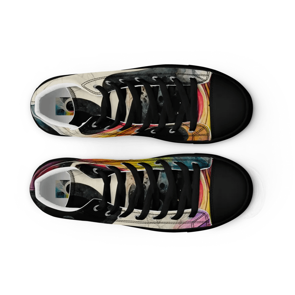 Celestial Swirl Women's canvas High Tops product image (9)