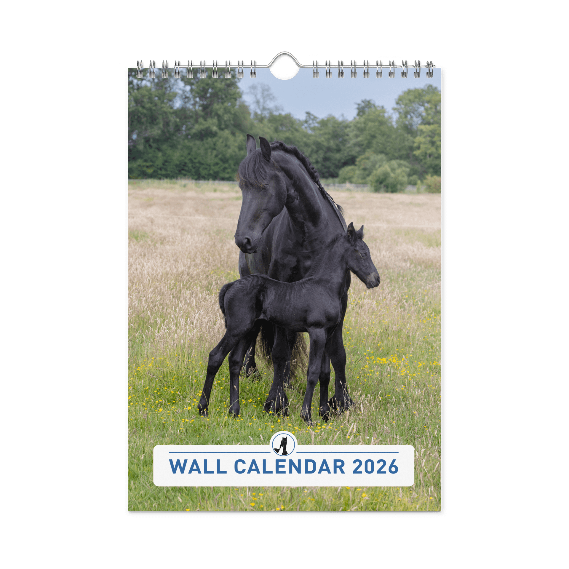 Friesian horses 2026 Wall Calendar product image (3)