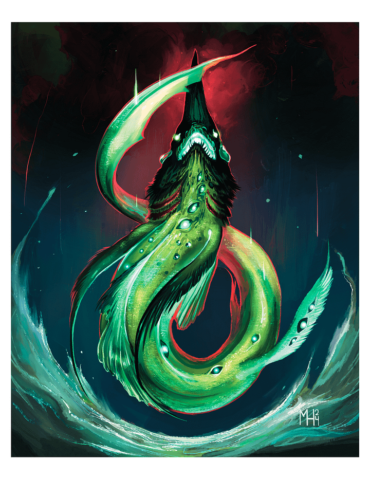 Rou Nok, Familiar of the Sea 8.5x11" (21.59 x 27.94cm) product image (1)