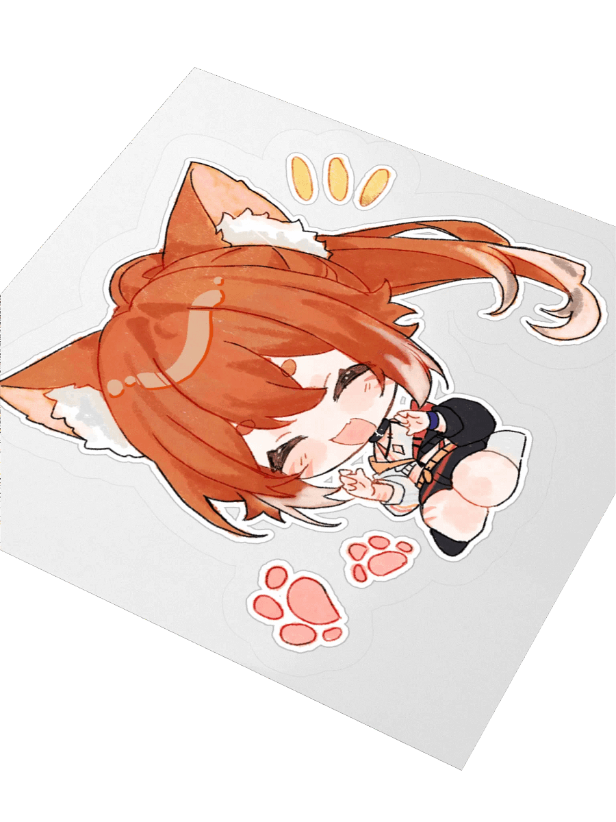 Kitzumii chibi! (eyes closed) [Sticker] product image (3)