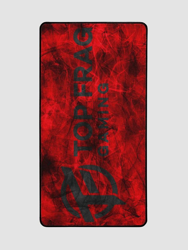 TopFrag™ Red Spiral Dark Logo Desk Mat 15.5" x 31.5" product image (2)