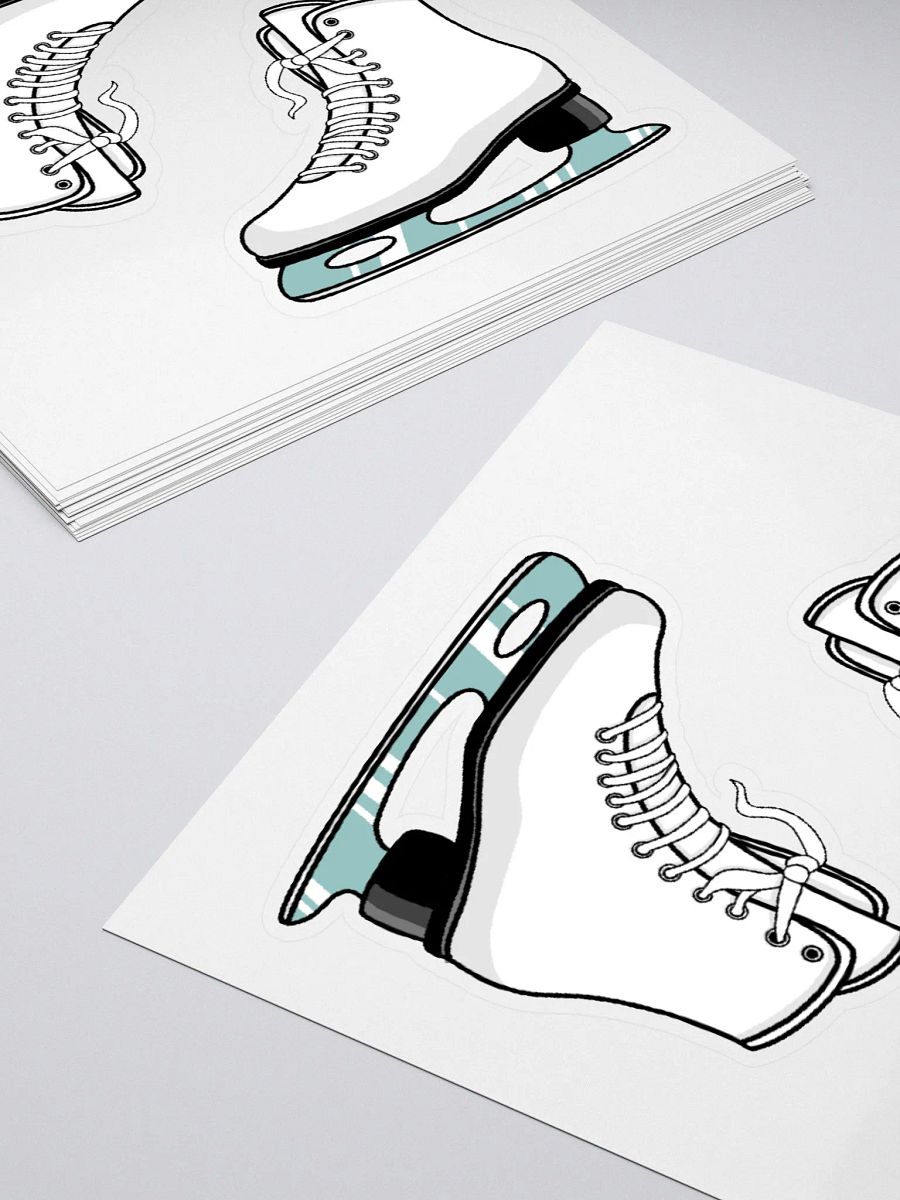 White Ice Skates Sticker Set product image (4)