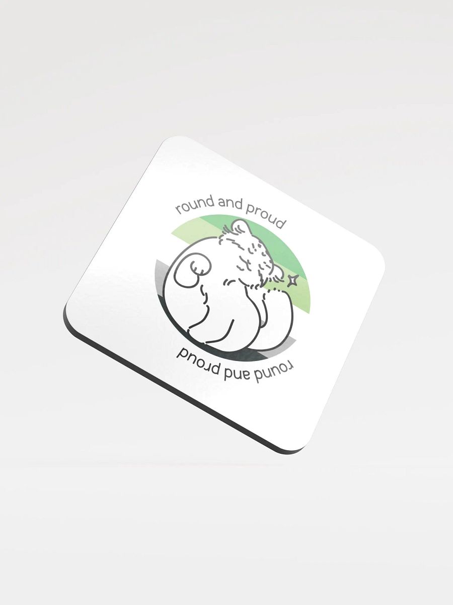 Round and Proud Aromantic Version - Coaster product image (1)
