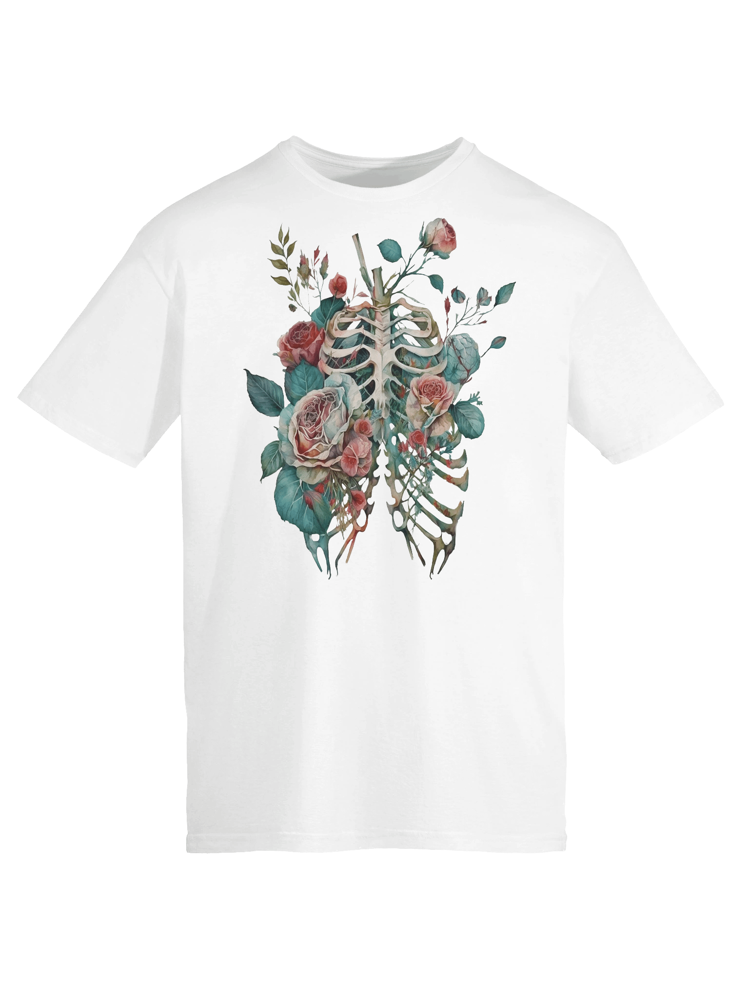 Botanical Anatomy Rose Ribcage Watercolor product image (6)