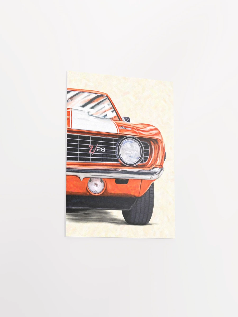 1969 Camaro Artwork – Classic Hugger Orange Matte Poster product image (25)