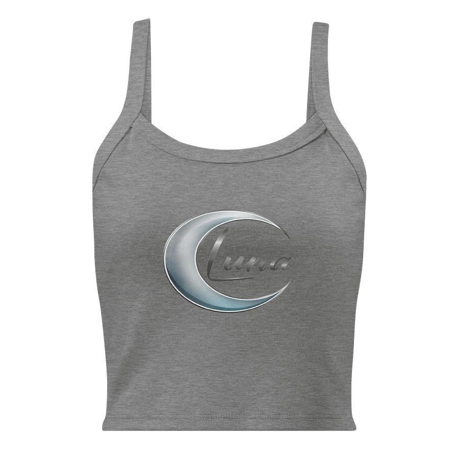 Women’s Luna Micro-Rib Tank Top – Stretch Fit Mid-Length Vest in Athletic Heather & More product image (1)