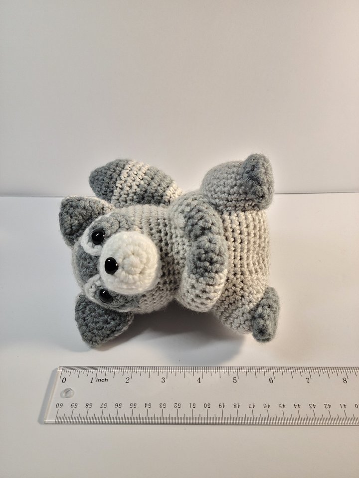 Handmade Amigurumi Racoon Stuffed Animal product image (2)