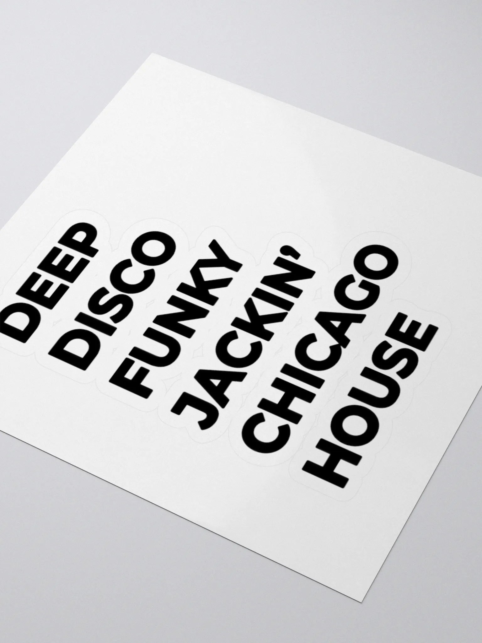 Flipside's Chicago House in Black Vinyl Kiss Cut Sticker Set product image (3)