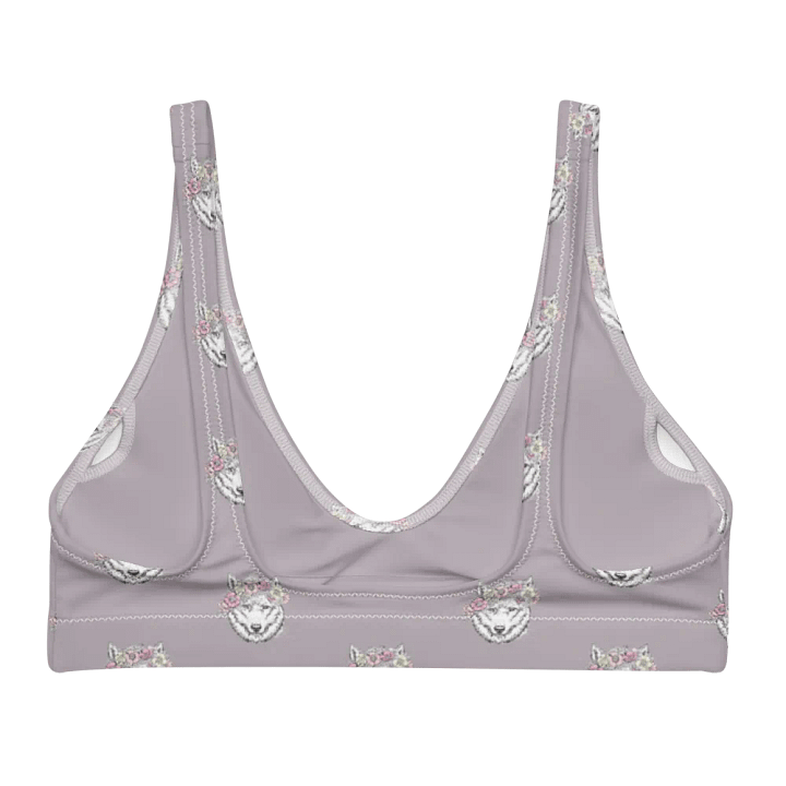 Floral Feline Fantasy Recycled Bikini Top product image (2)