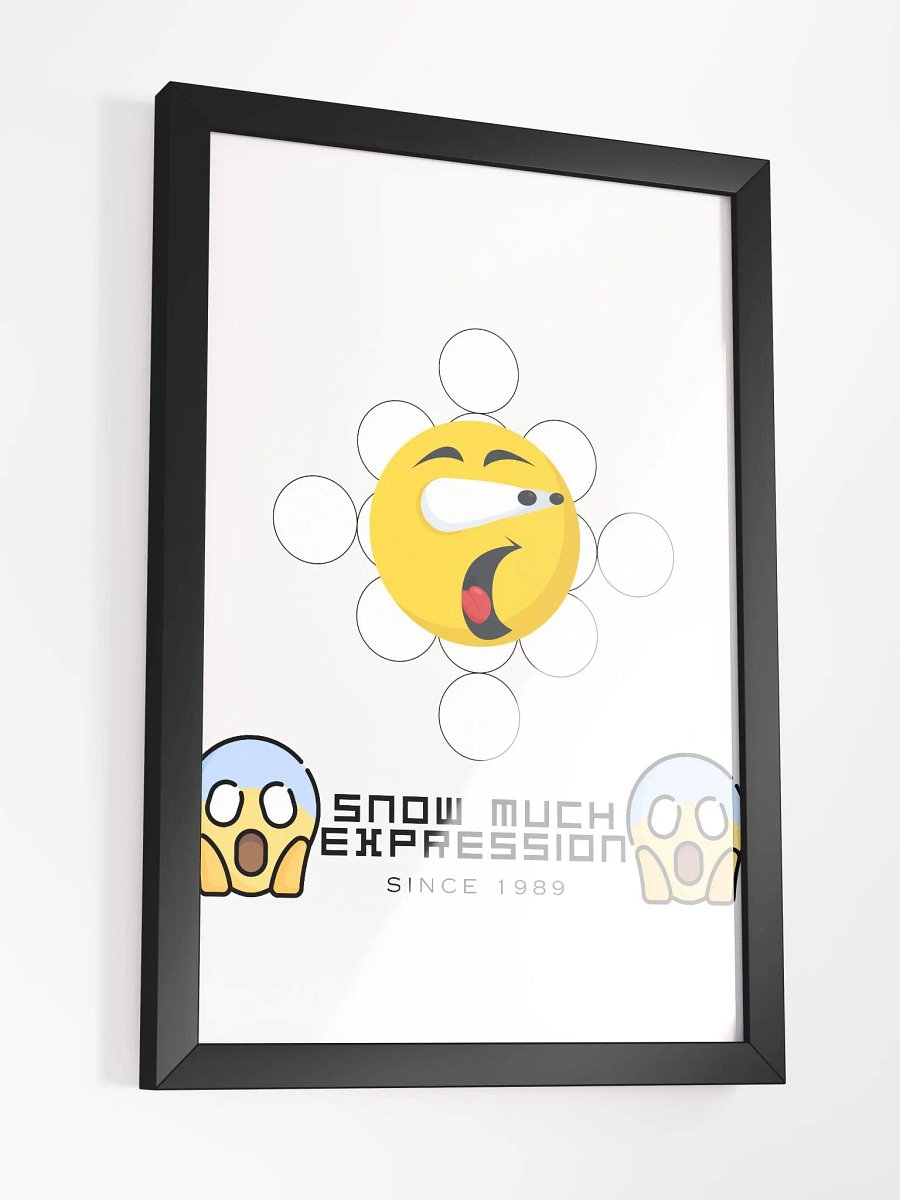 Snow Much Expression Framed High-Quality Matte Poster (in) product image (3)