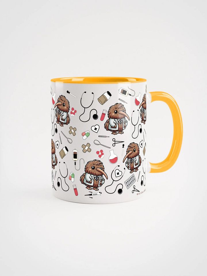 Cute Medical Coat Kiwi Ceramic Mug product image (1)