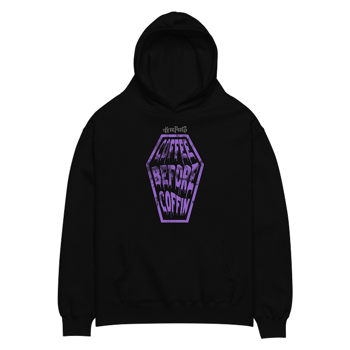 coffee before coffin hoodie product image (2)