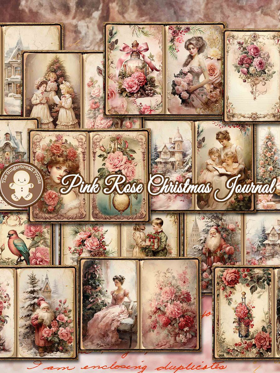 Pink Rose Christmas Journal + Add-on Jumbo Collection product image (4)