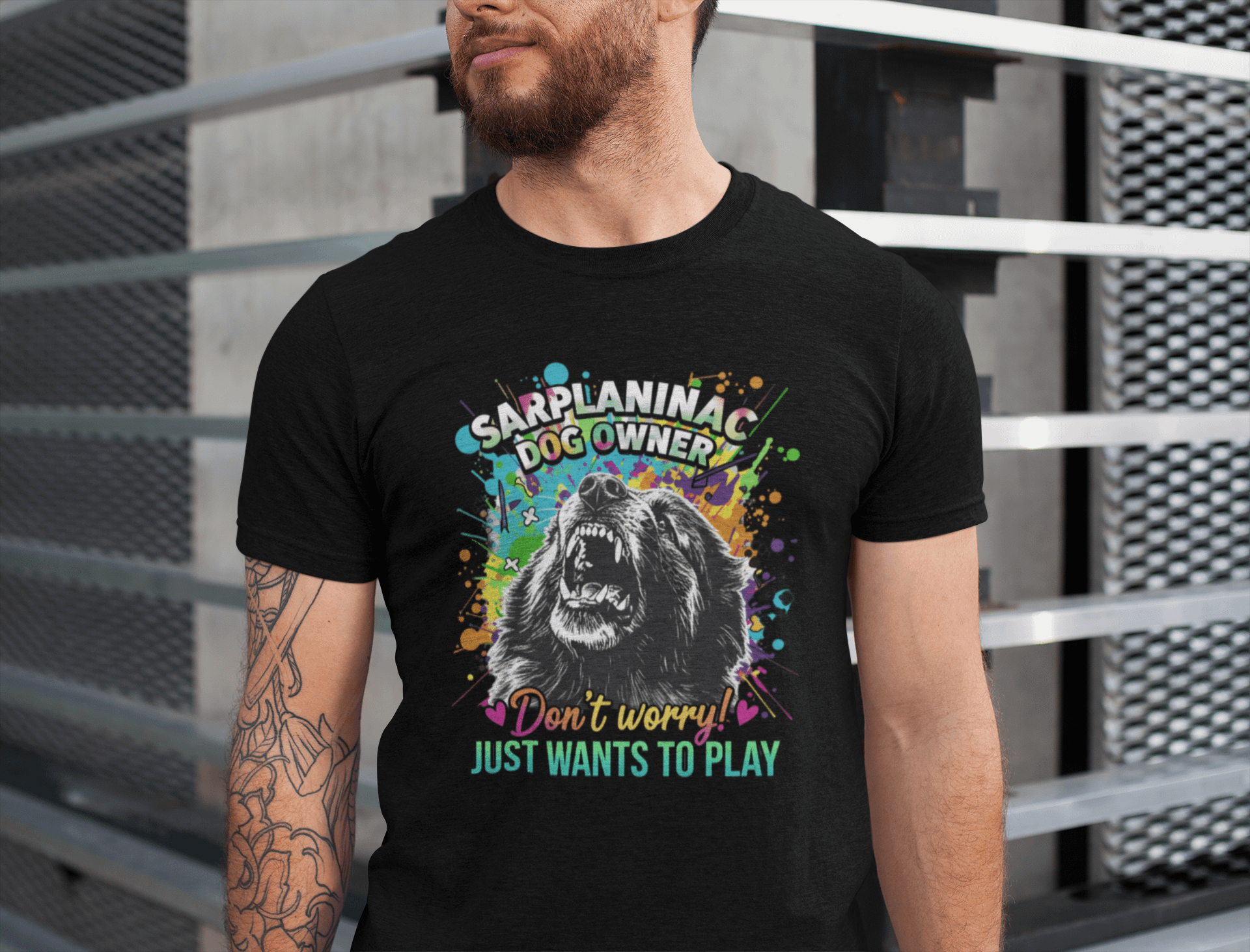 Big Dog Bark Funny T-Shirt | Dog Dad & Mom Gift product image (2)