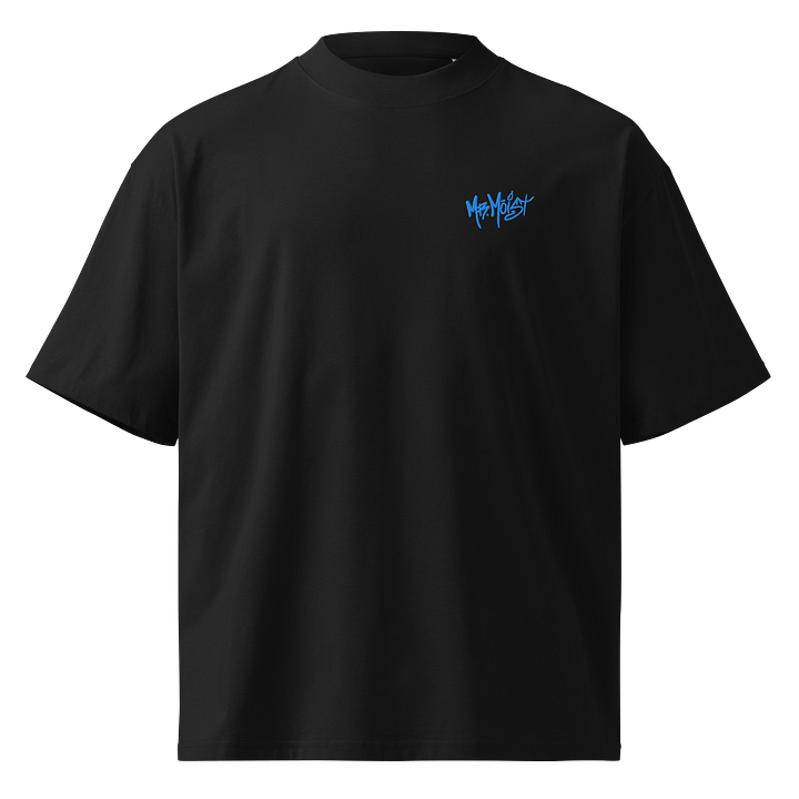 Oversized Mr Moist Blue Graffiti Embroidery product image (2)