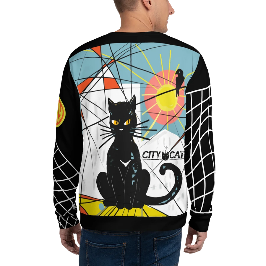 CityCatPaint1 Unisex Art Sweatshirt product image (1)