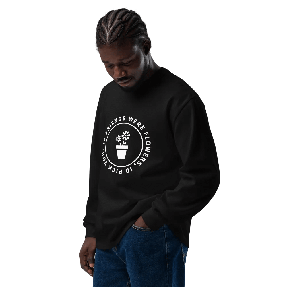 Unisex Premium Heavyweight Long Sleeve If Friends Were Flowers product image (10)