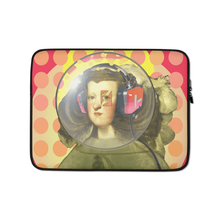 Queen of Space by Frank Fonik (AM/FM Radio Headphone) , Techno EDM Laptop Sleeve product image (1)