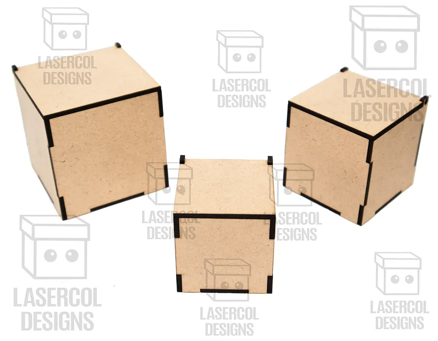 Boxes Set 5 (6 sizes) - Laser Cut Files product image (9)