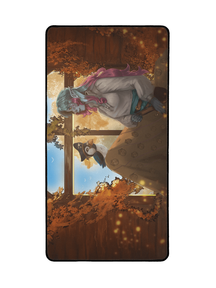 A Friend in Fall Deskmat (15.5" x 31.5") product image (2)