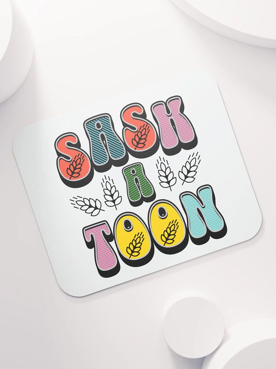 Saskatoon Block Letter Colorful Mouse Pad product image (5)