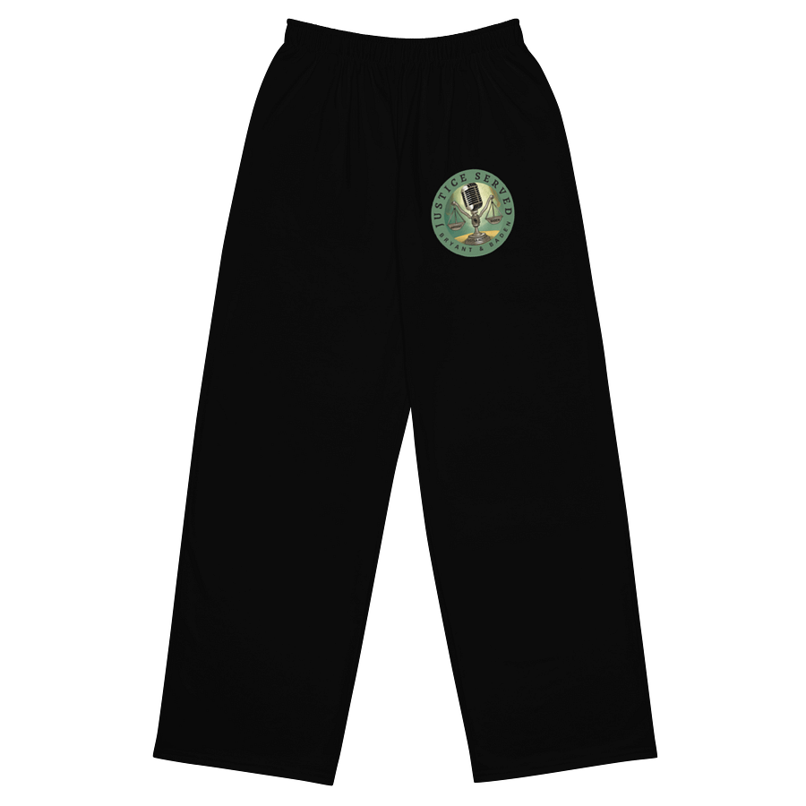 Justice Served Black Wide-Leg Pants UNISEX product image (1)