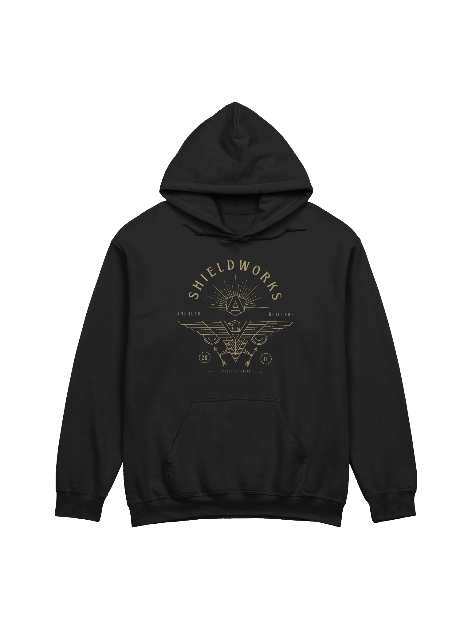 Shieldworks Angular Builders Local #201 “United by Craft” Classic Hoodie product image (2)