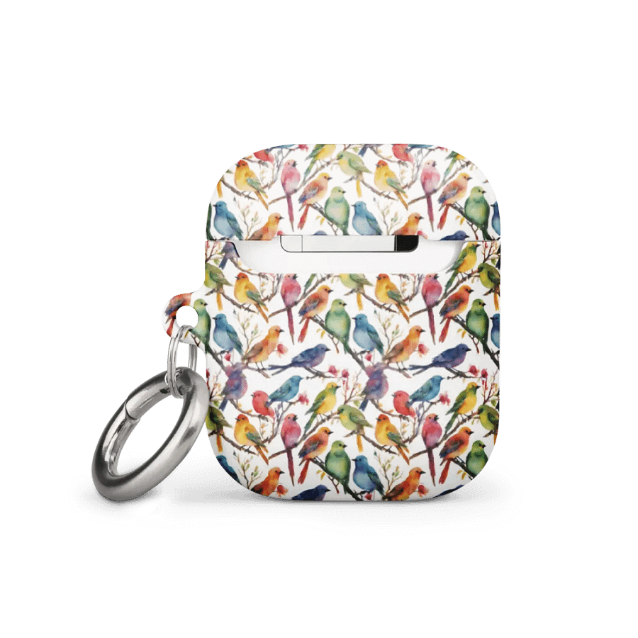 Multi Coloured Birds Ear Bud Case product image (3)