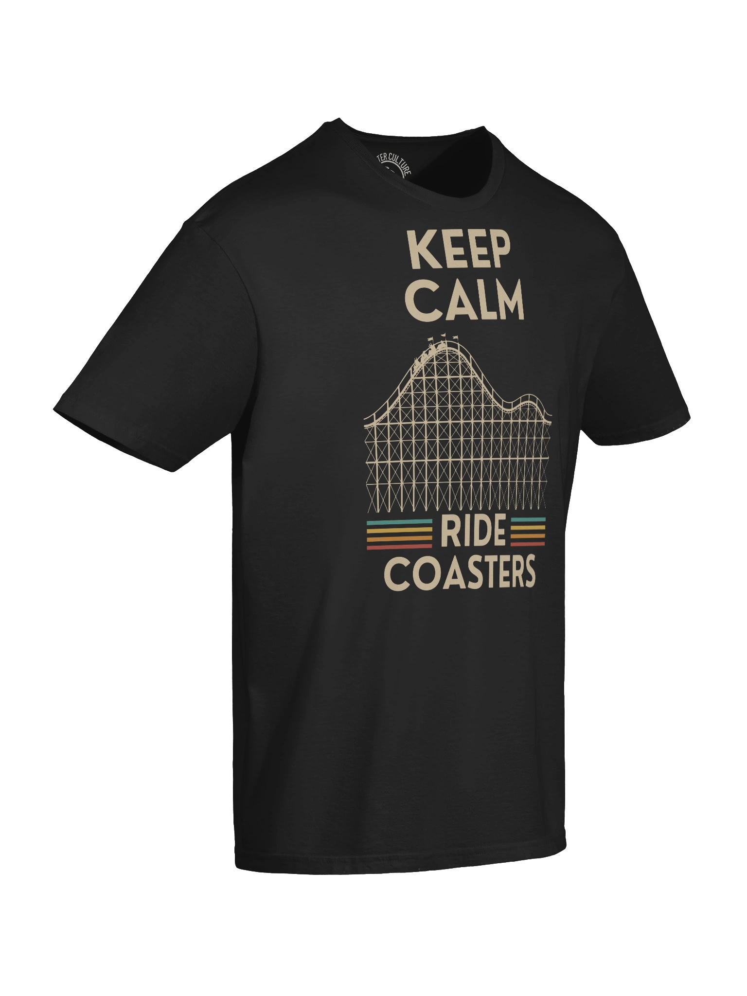 Keep Calm Ride Coasters T-Shirt – Retro Theme Park Fan Tee product image (7)