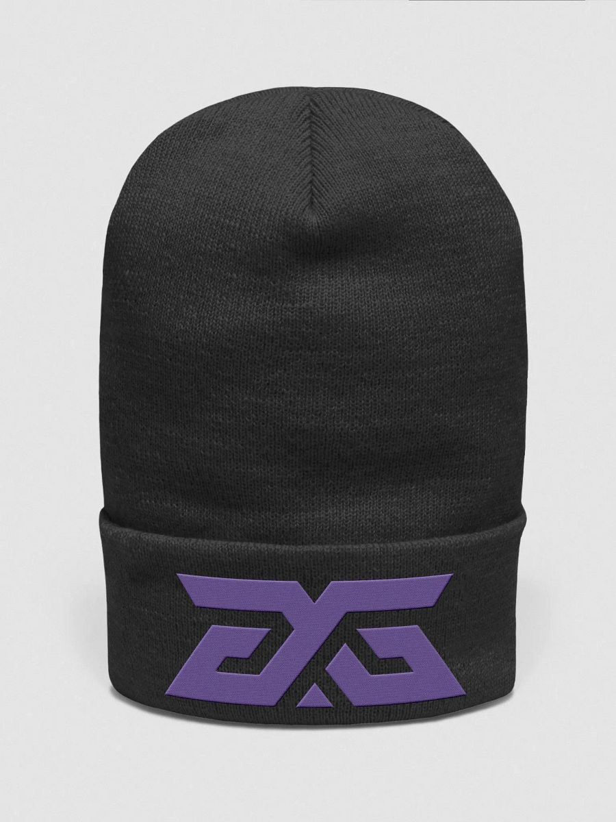 BLACK BEANIE PURPLE GRAPHIC product image (1)