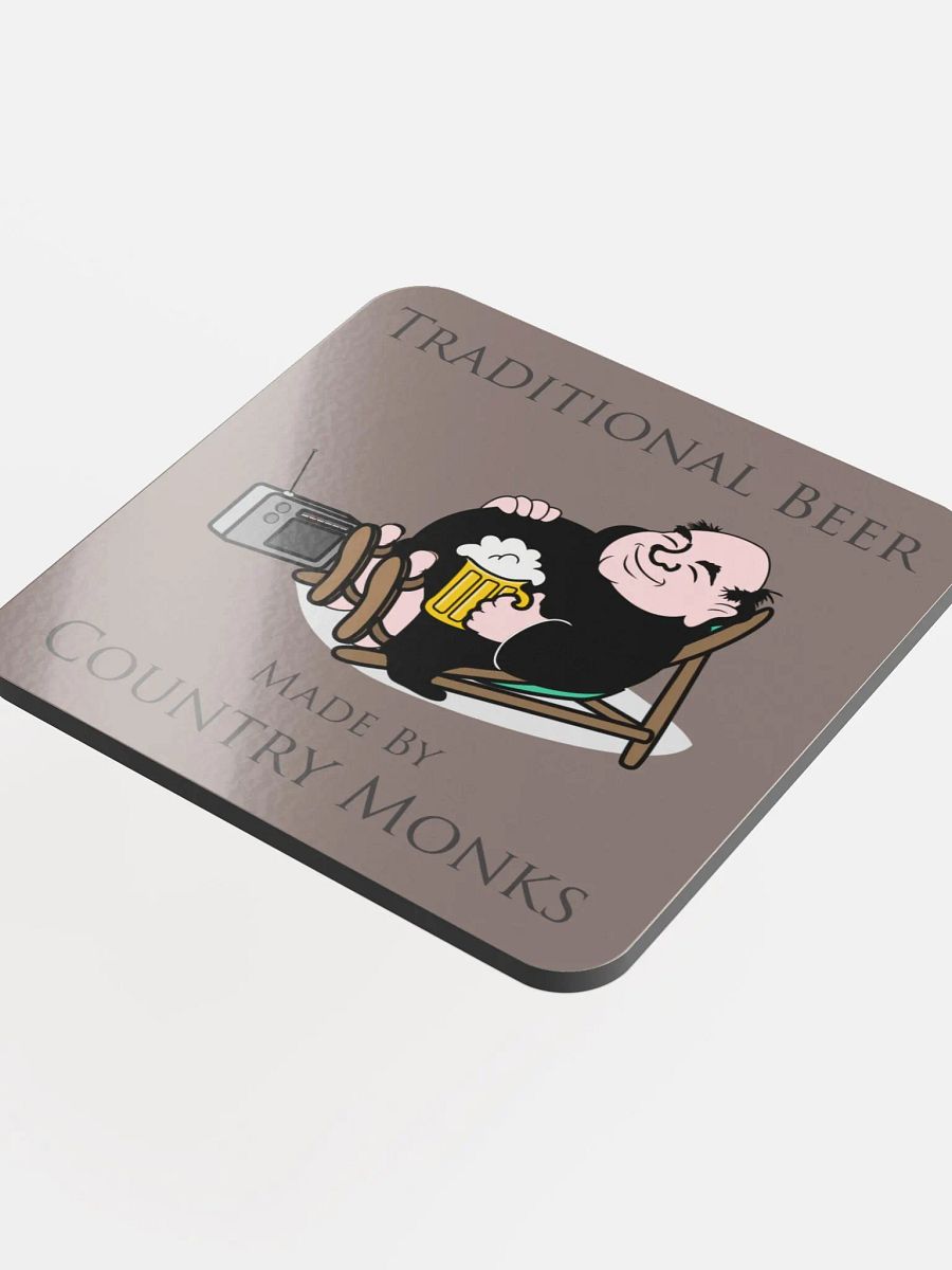 Country Monks Brewing Relaxing Monk Cork Coaster product image (4)