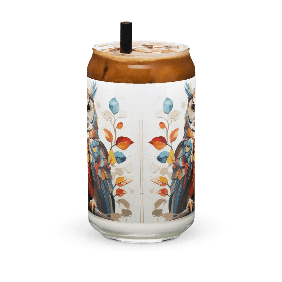 Radiant Feathers Glass Can Sipper product image (7)