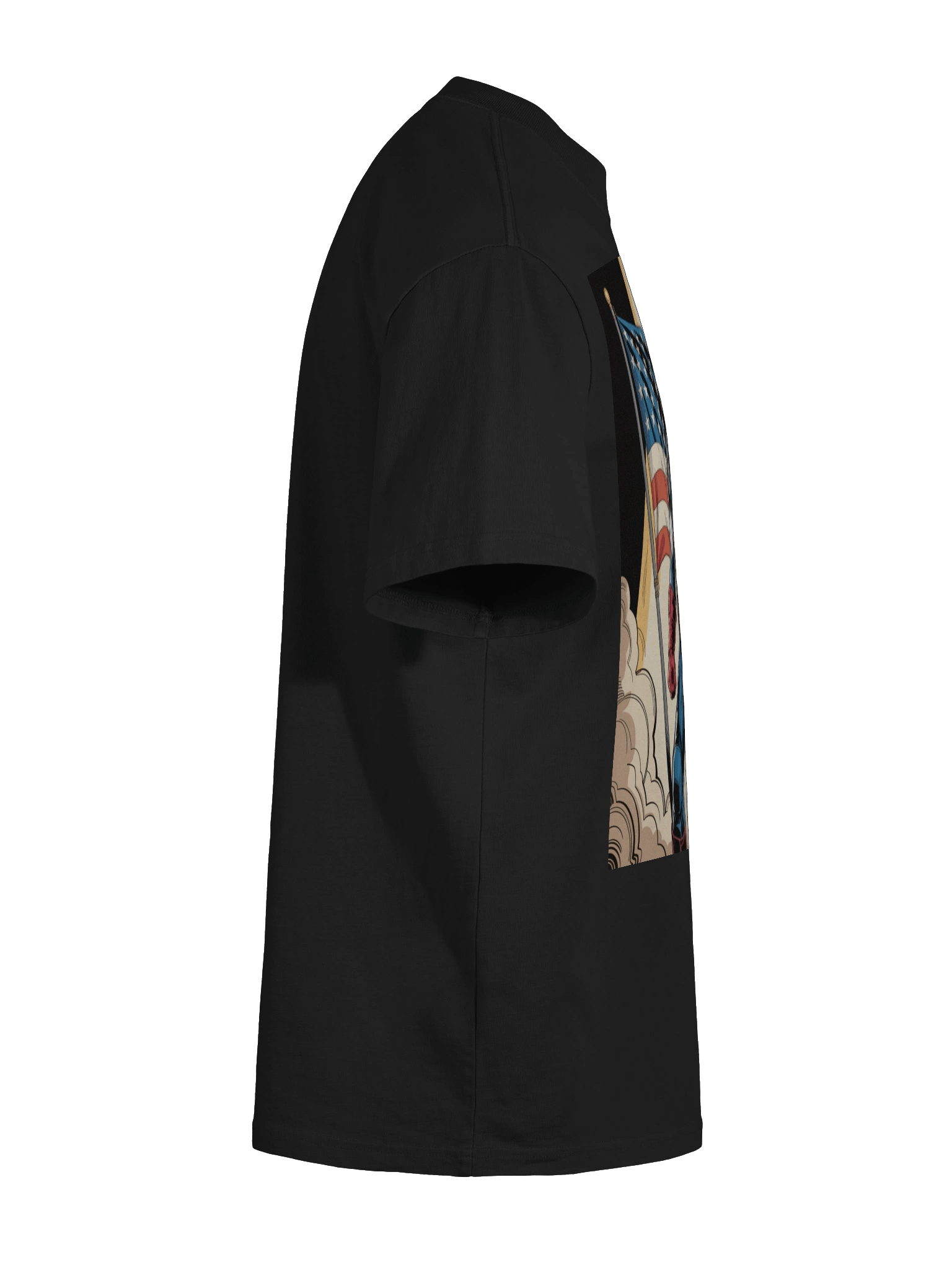 Herald's Halo: Captain America Dawn-Borne Oath Oversized Faded T-Shirt product image (11)