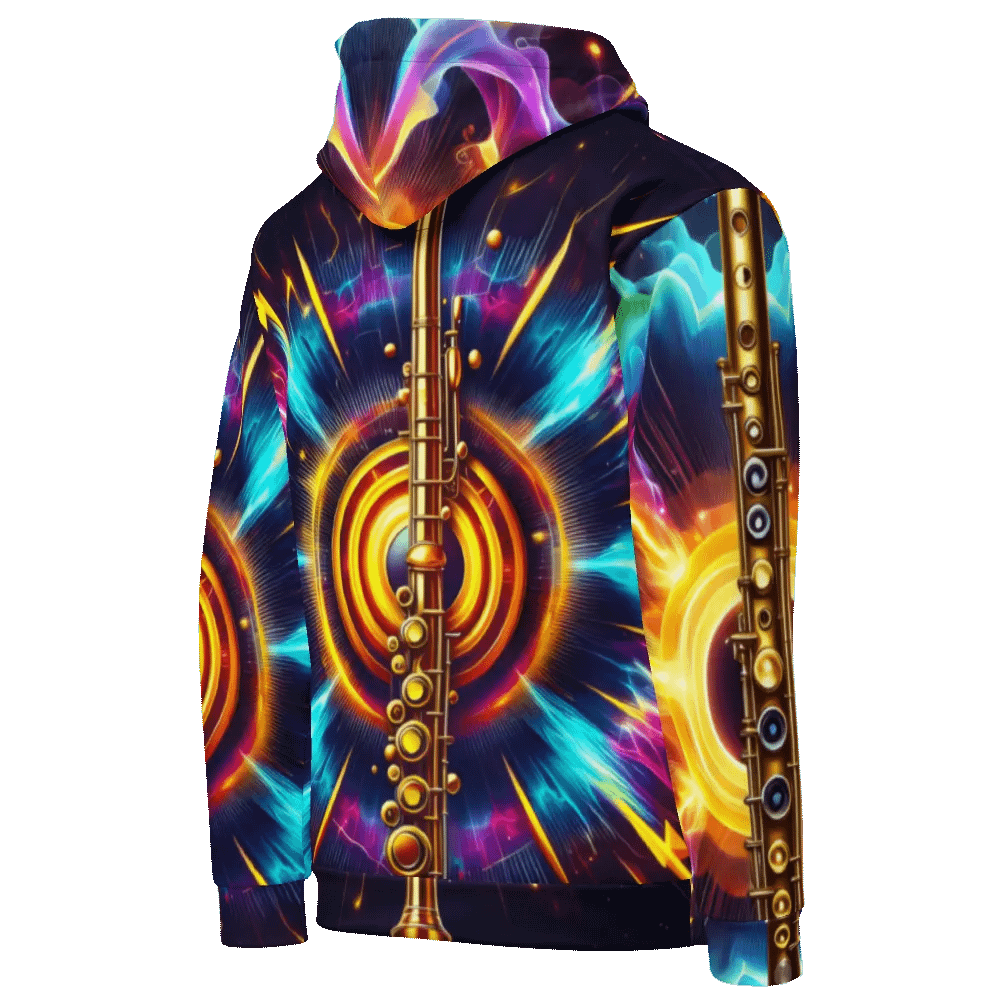 Flute Musical Instrument - All-Over Unisex Hoodie #17 product image (7)