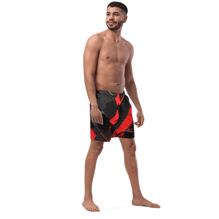 Abstract red ans black- Swim Trunks product image (5)