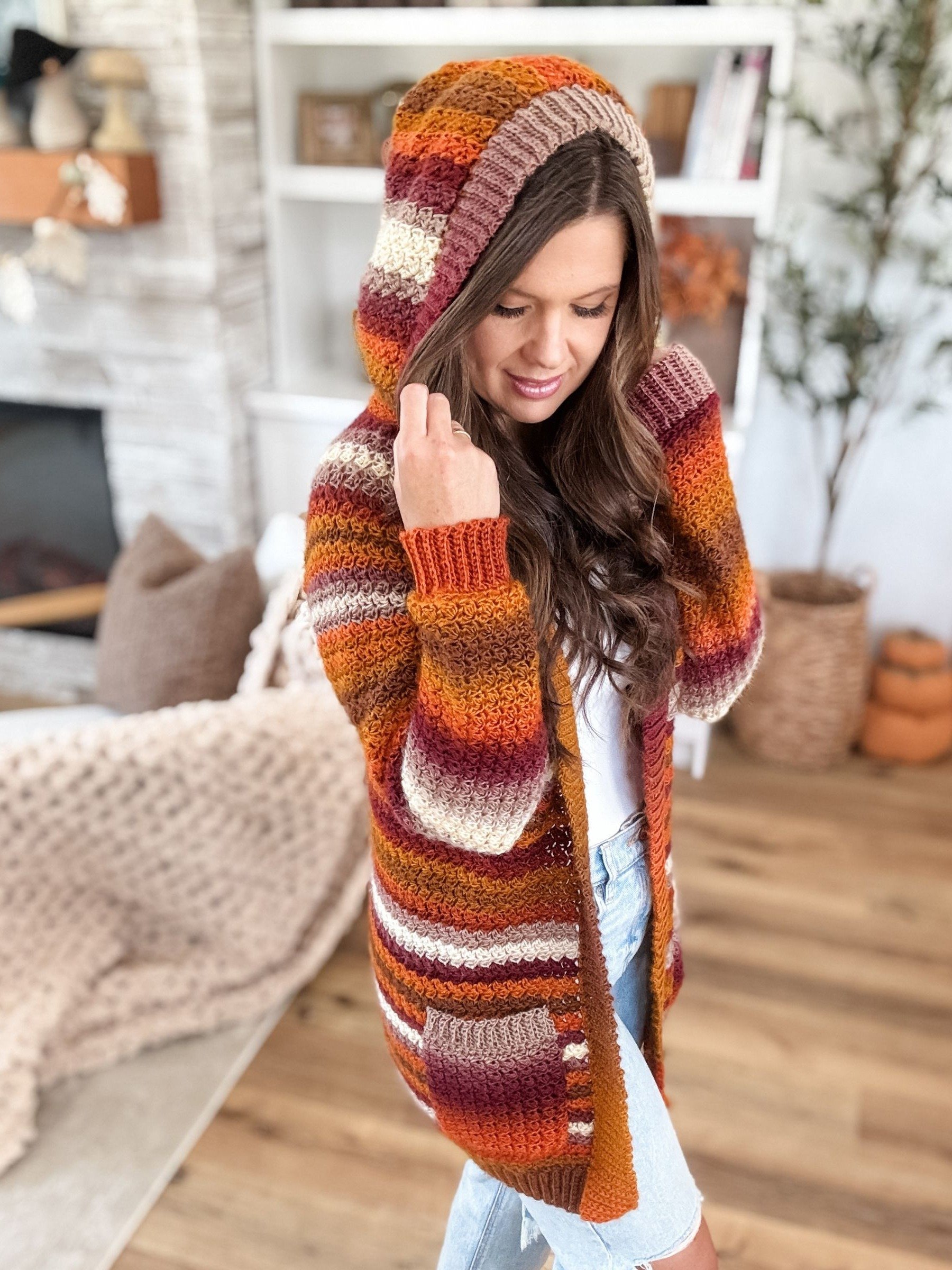 The Suzette Raglan Cardigan Crochet Pattern product image (4)