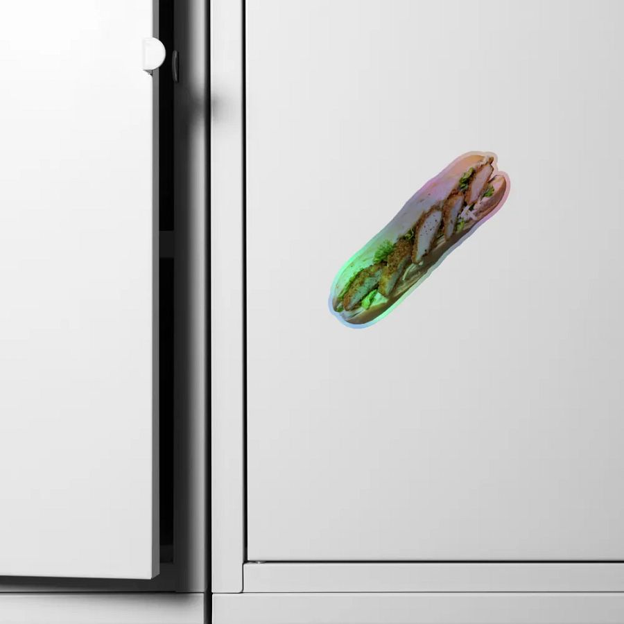 Chicken Fillet Roll Holographic Sticker product image (7)