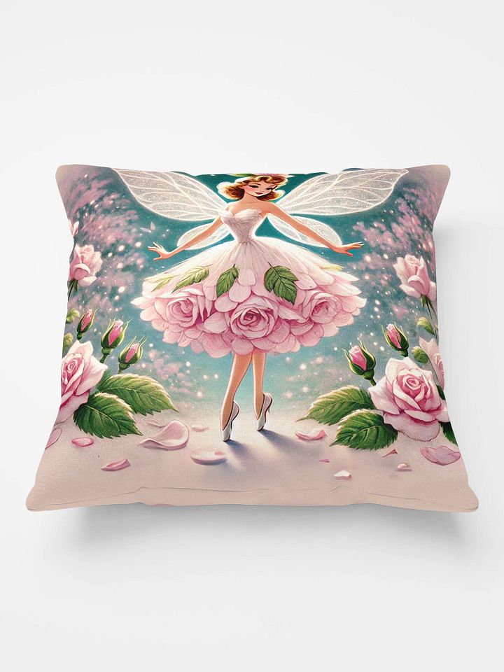Pink Rose Fairy Garden Enchantment Pillow product image (2)