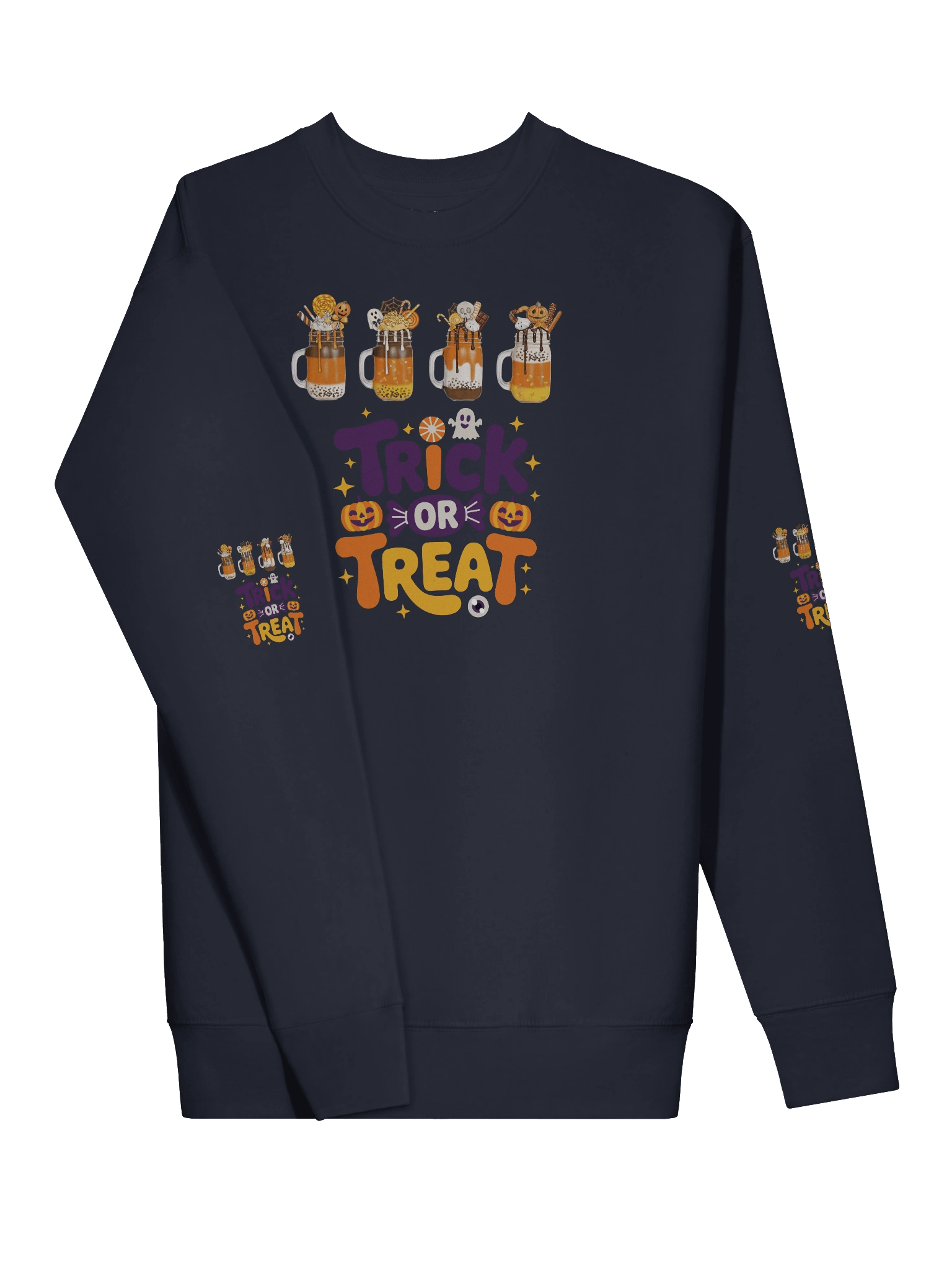Trick or Treat Ice Cream Dessert Sweatshirt product image (27)
