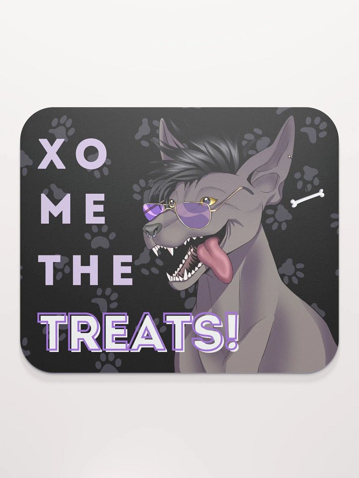 "Xo Me the Treats!" Mousepad - Black product image (2)