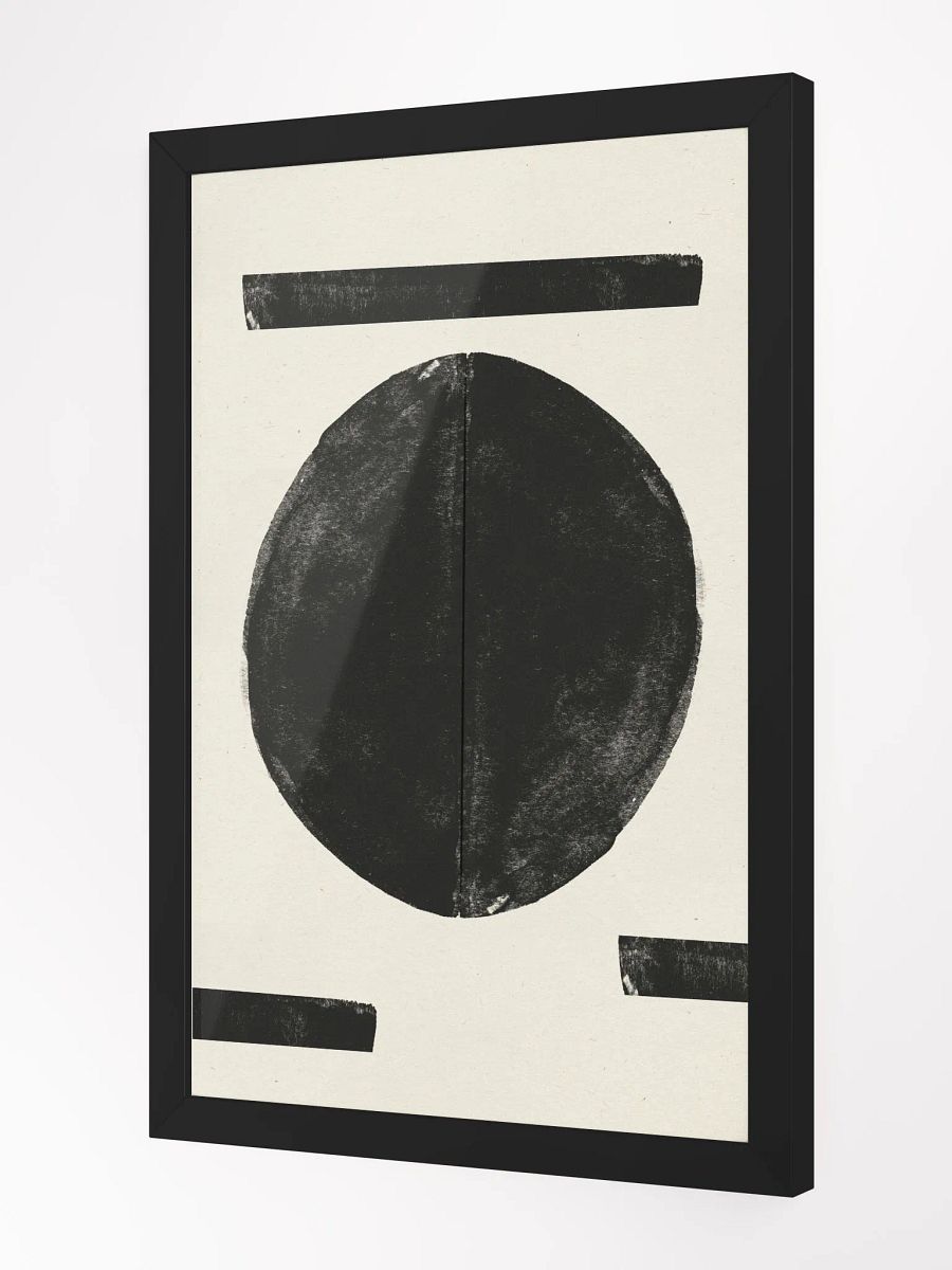 Minimalist Black Oval Framed Poster | Modern Simplicity with a Touch of Elegance product image (2)