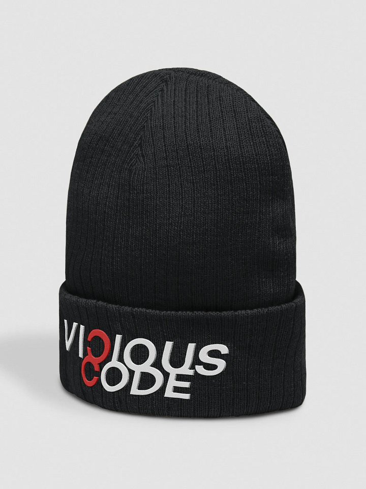 VC Ribbed Knit Beanie product image (2)