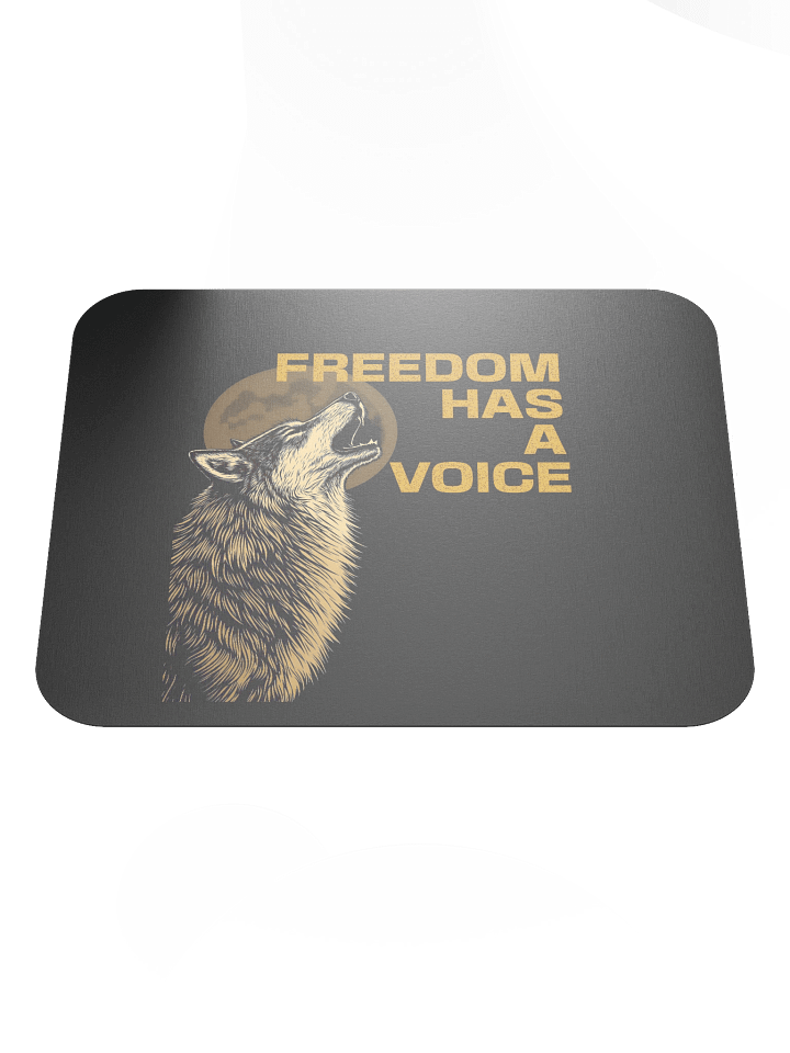 Freedom Has A Voice Howling Wolf Mousepad product image (1)